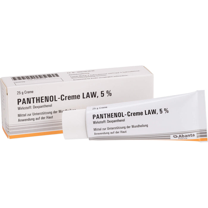 Panthenol-Creme LAW 5 % zur Unterstützung der Wundheilung, 25 g Crème