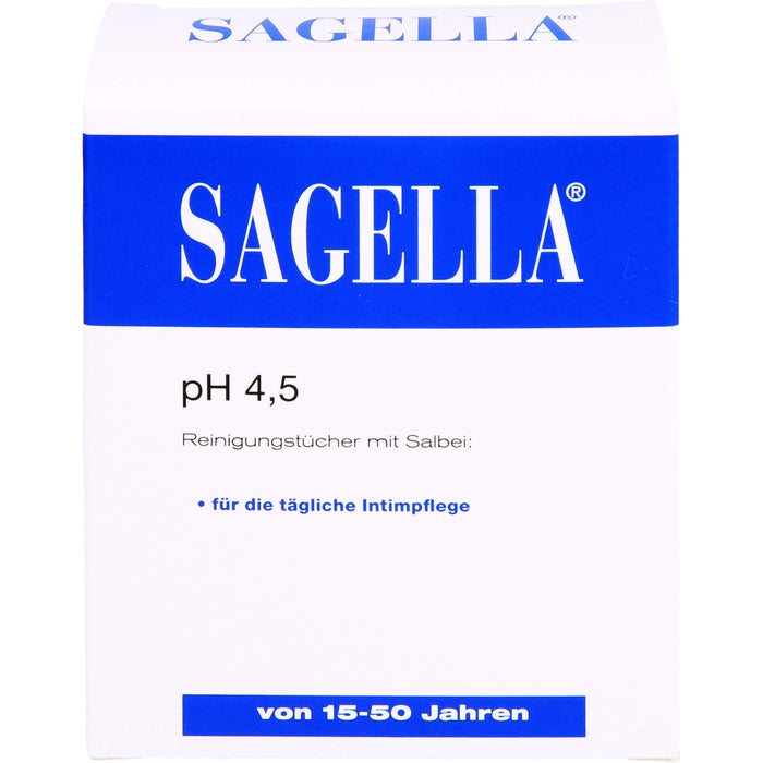 SAGELLA pH 4,5 Intim-Reinigungstücher, 10 pc Tissus