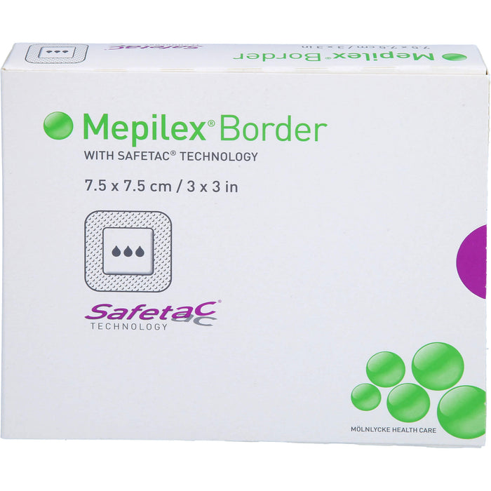 Mepilex Border Schaumverband 7,5 x 7,5 cm, 5 pc Pansements