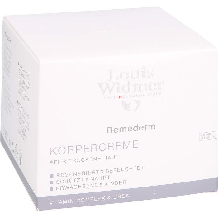 Louis Widmer Remederm Körpercreme unparfümiert, 250 ml Cream