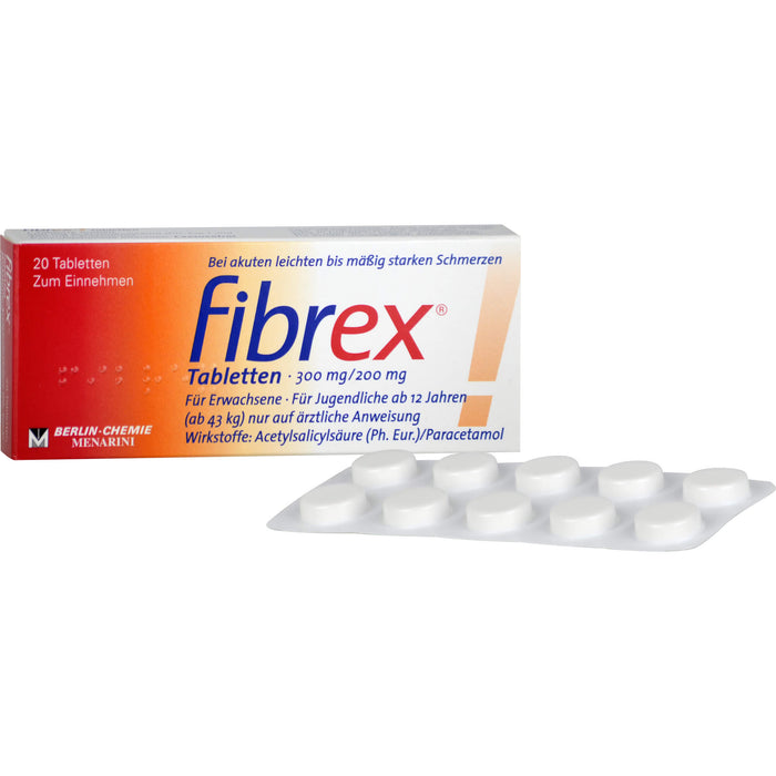 BERLIN-CHEMIE fibrex Tabletten bei Schmerzen, 20 pcs. Tablets