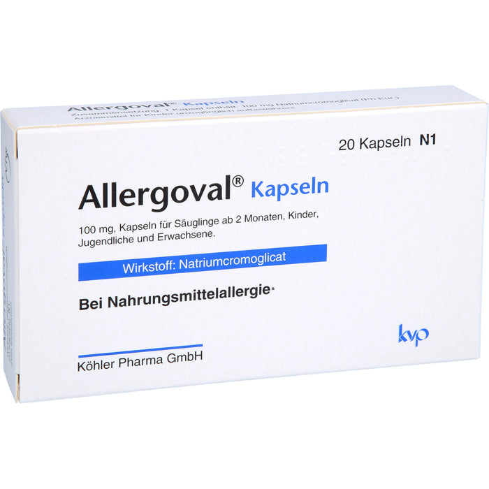 Allergoval Kapseln bei Nahrungsmittelallergie, 20 pc Capsules