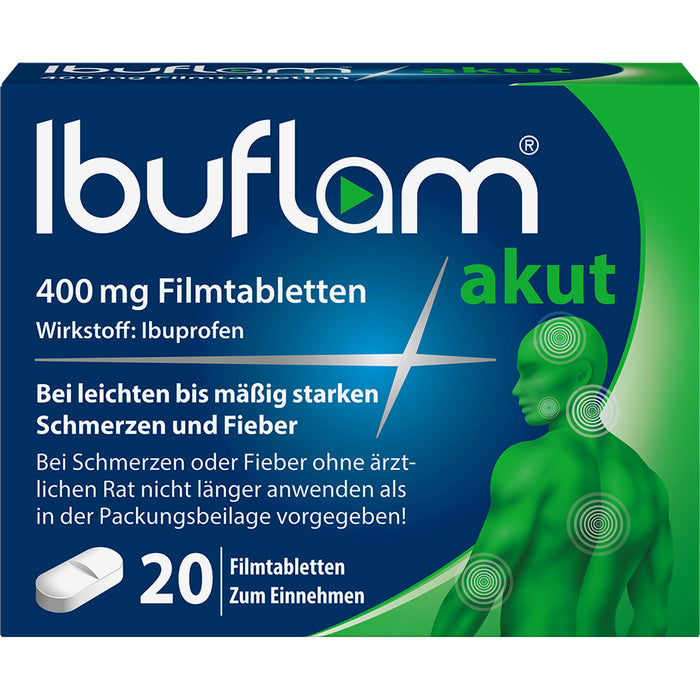Ibuflam akut 400 mg Filmtabletten, 20 pc Tablettes