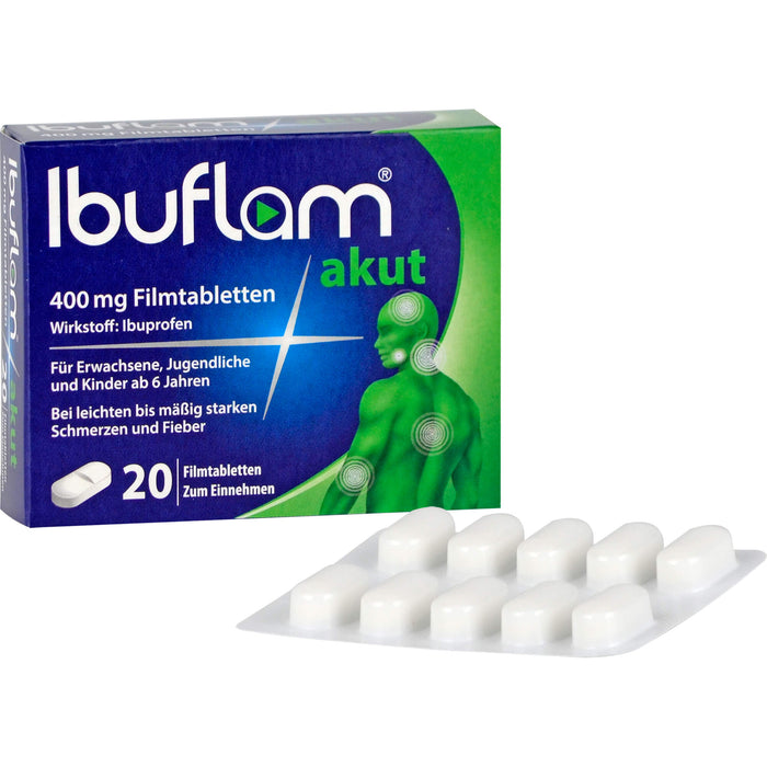 Ibuflam akut 400 mg Filmtabletten, 20 St. Tabletten