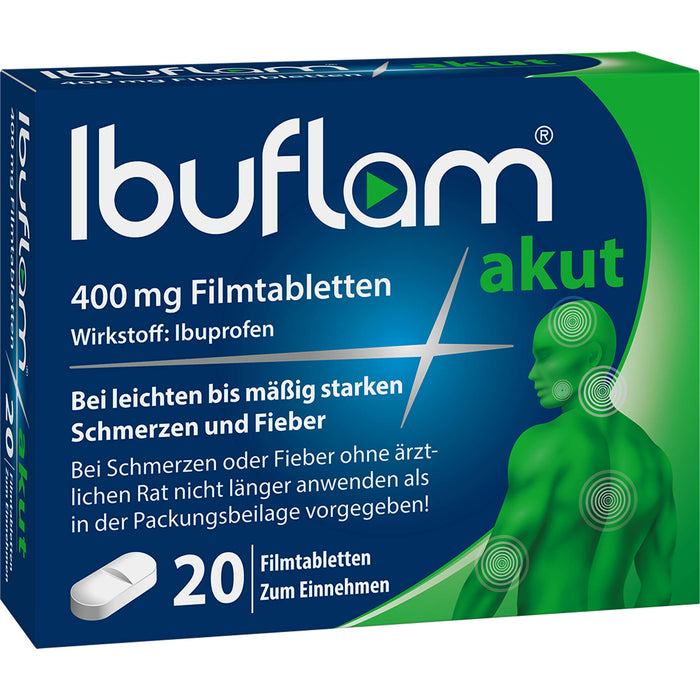 Ibuflam akut 400 mg Filmtabletten, 20 St. Tabletten