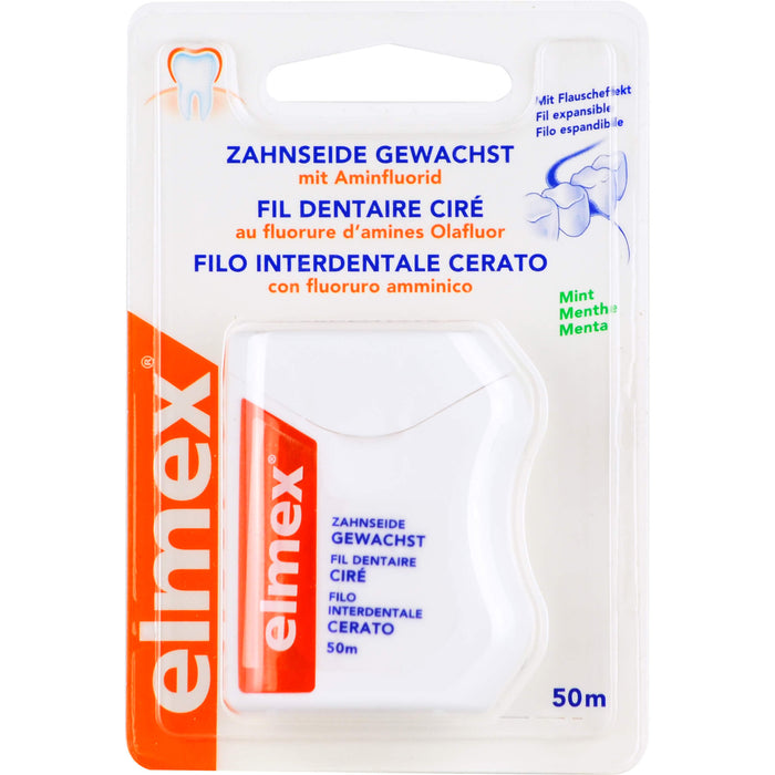 elmex Zahnseide gewachst mit Aminfluorid 50 m, 1 pcs. Pack