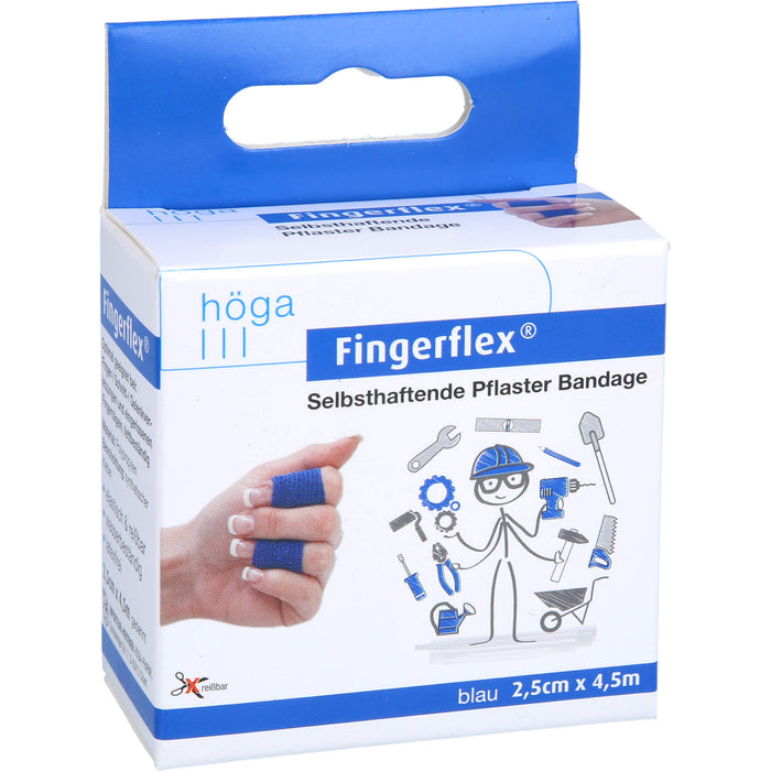 Fingerflex 2,5 cm x 4,5 m blau, 1 pc Pansement