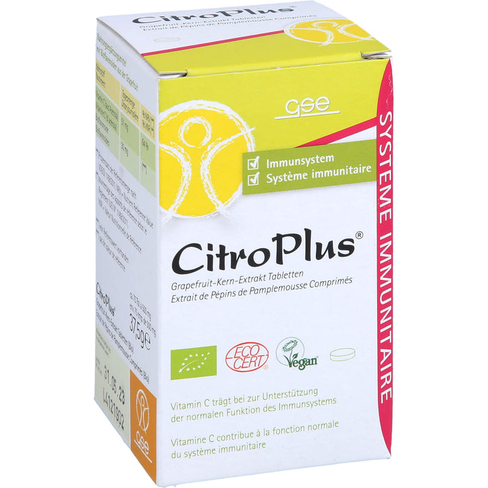 GSE CitroPlus Grapefruit-Kern-Extrakt Tabletten, 75 pc Tablettes