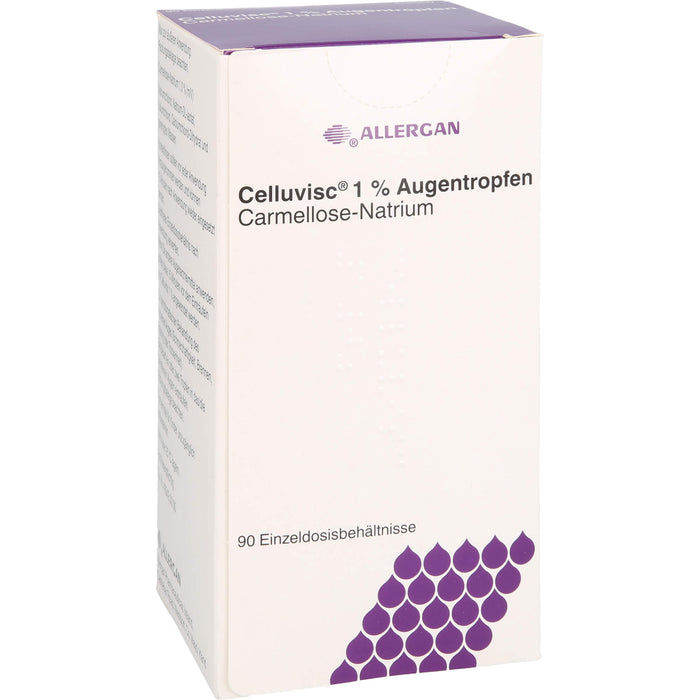 Celluvisc 1 % Augentropfen zur symptomatischen Behandlung des trockenen Auges, 90 pc Solution