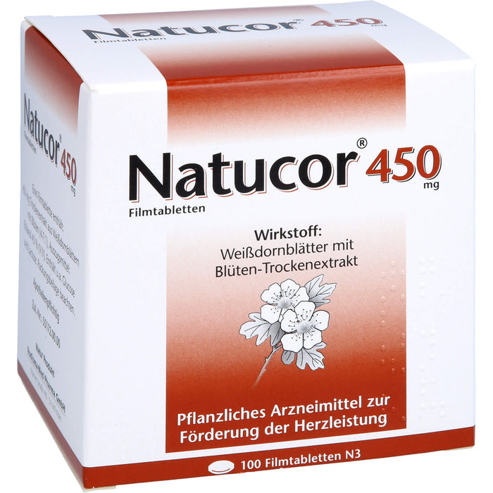 Natucor 450 mg zur Förderung der Herzleistung, 100 pcs. Tablets