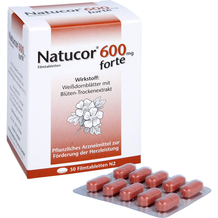 Natucor 600 mg forte, Filmtabletten, 50 St FTA