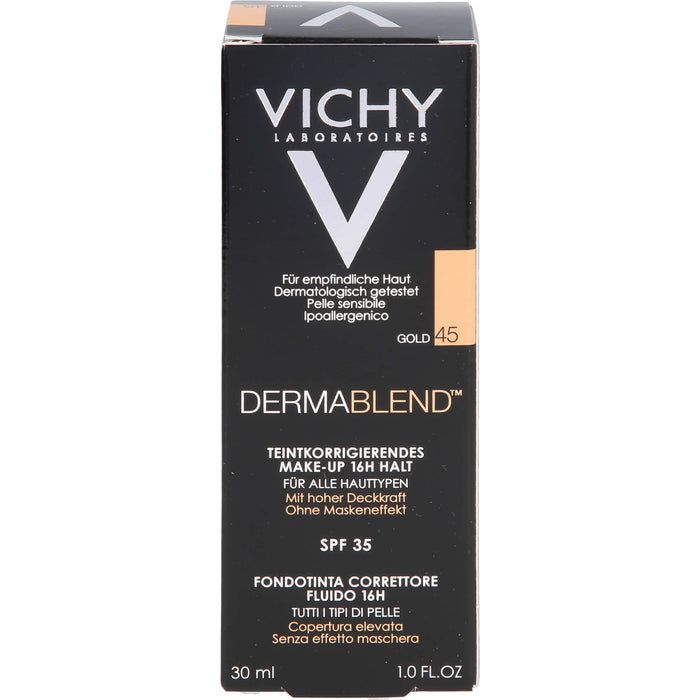 VICHY Dermablend teintkorrigierendes Make-up 16 h halt 45, 30 ml Solution