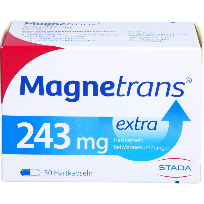 Magnetrans extra 243 mg Hartkapseln bei Magnesiummangel, 50 pc Capsules