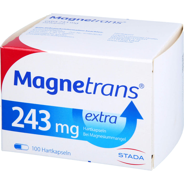 Magnetrans extra 243 mg Hartkapseln bei Magnesiummangel, 100 pc Capsules