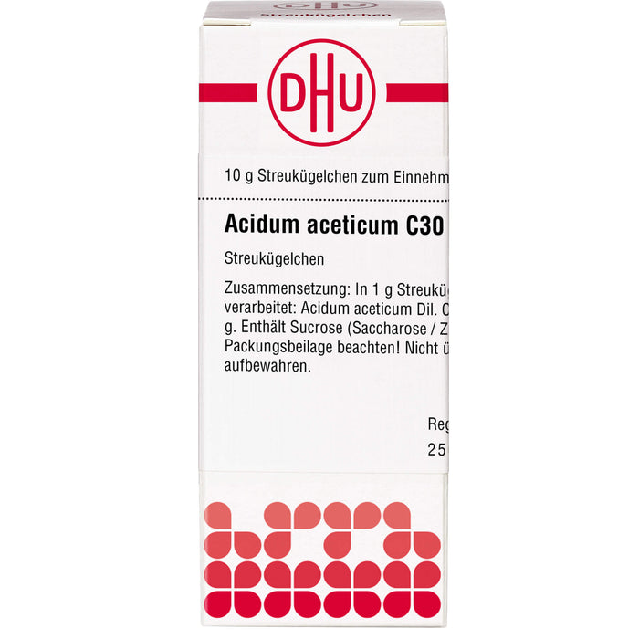 DHU Acidum aceticum C30 Streukügelchen, 10 g Globuli