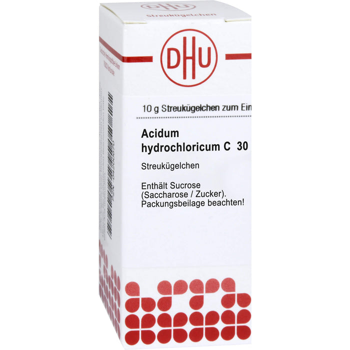 DHU Acidum hydrochloricum C30 Streukügelchen, 10 g Globules