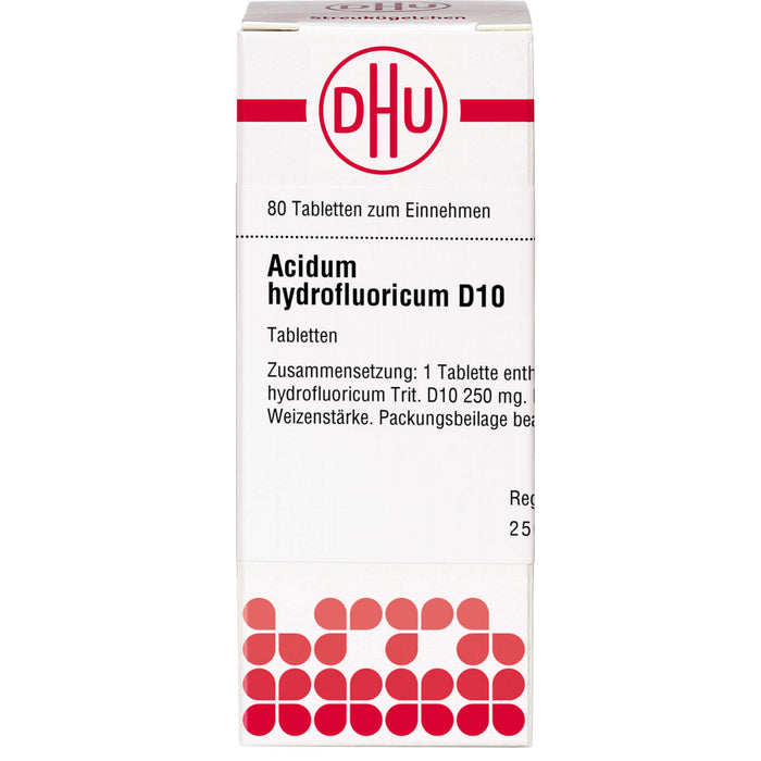 DHU Acidum hydrofluoricum D10 Tabletten, 80 St. Tabletten