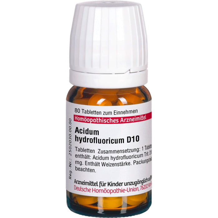 DHU Acidum hydrofluoricum D10 Tabletten, 80 St. Tabletten