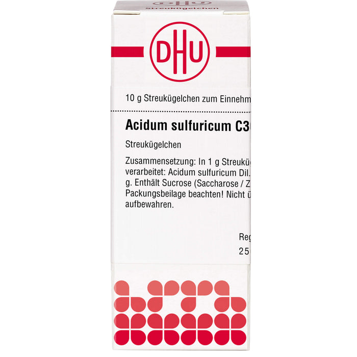 DHU Acidum sulfuricum C30 Streukügelchen, 10 g Globuli