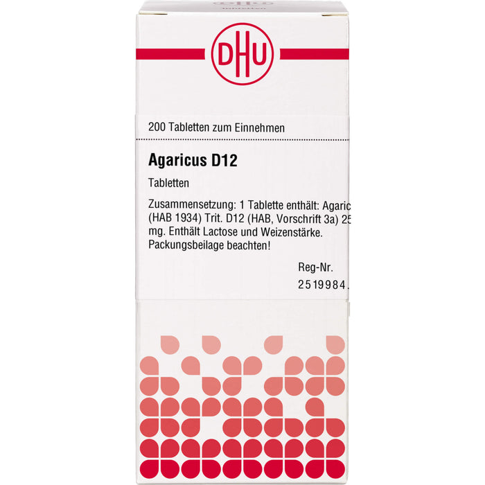 DHU Agaricus D12 Tabletten, 200 St. Tabletten