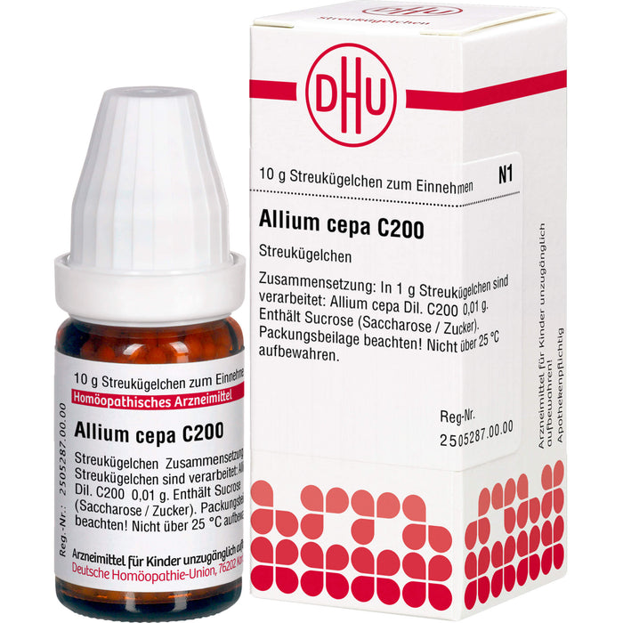 DHU Allium cepa C200 Streukügelchen, 10 g Globuli