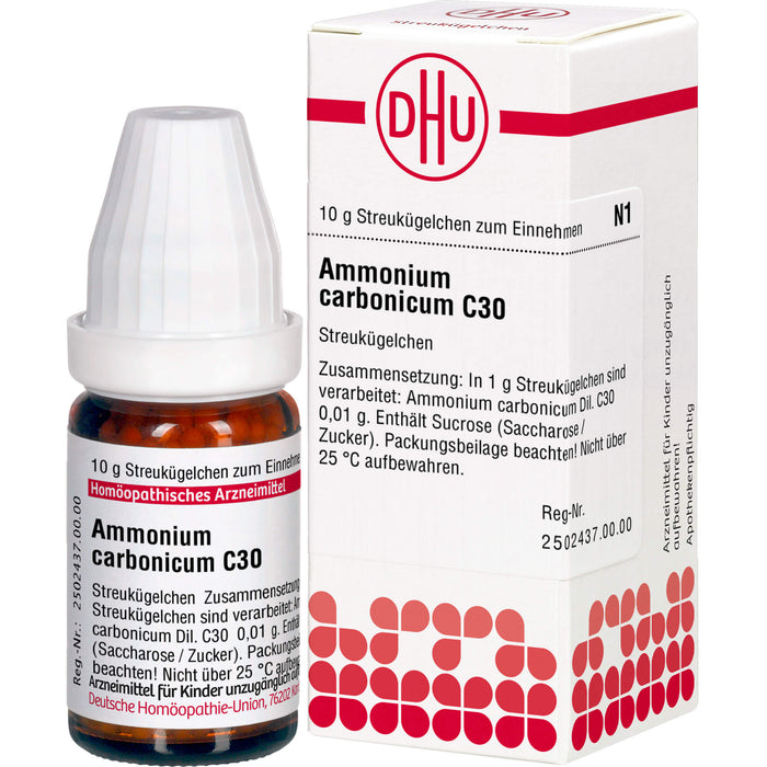 DHU Ammonium carbonicum C30 Streukügelchen, 10 g Globules