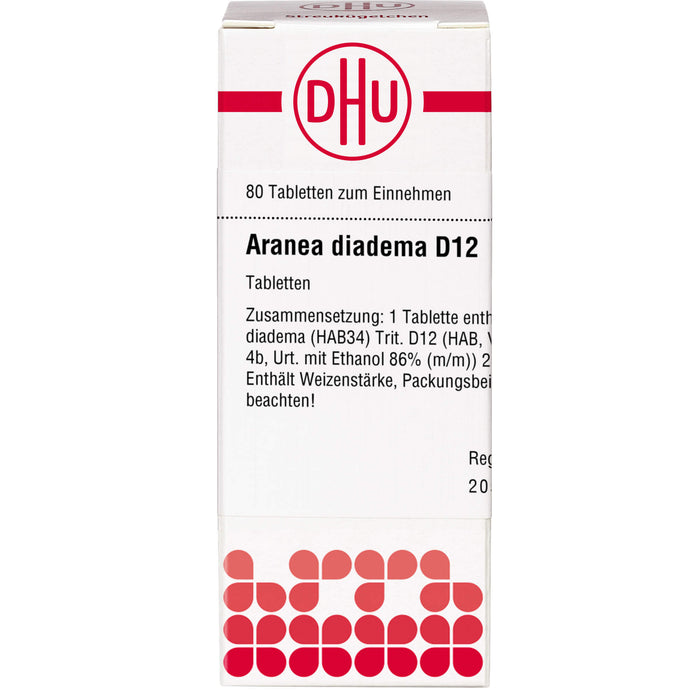 Aranea diadema D12 DHU Tabletten, 80 St. Tabletten