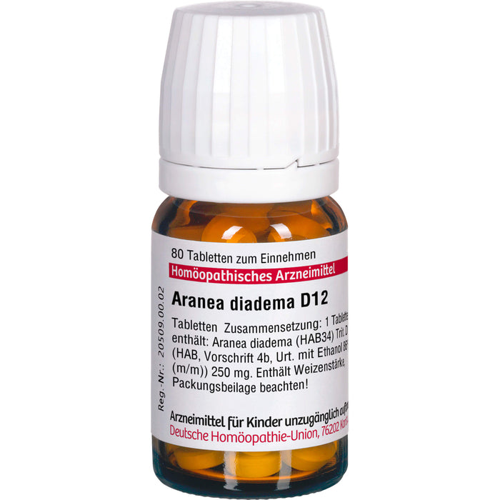 Aranea diadema D12 DHU Tabletten, 80 St. Tabletten