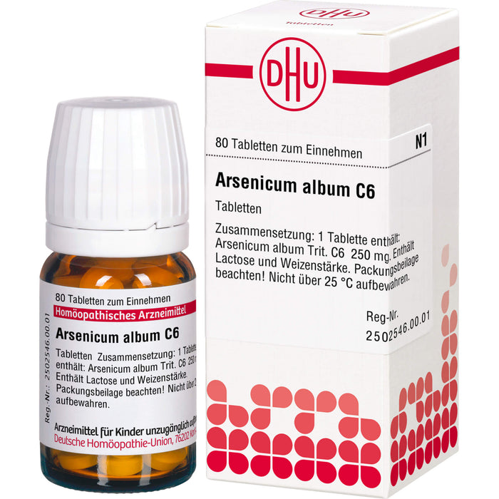 DHU Arsenicum album C6 Tabletten, 80 pc Tablettes