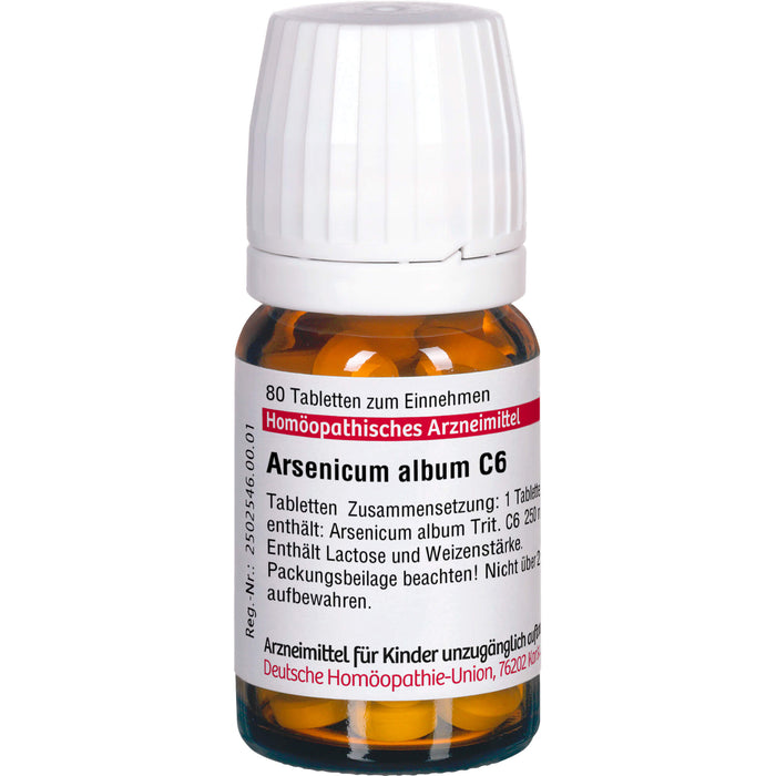 DHU Arsenicum album C6 Tabletten, 80 pc Tablettes