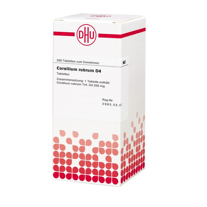 Corallium rubrum D4 DHU Tabletten, 200 St. Tabletten