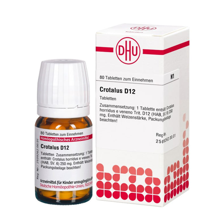 DHU Crotalus D12 Tabletten, 80 St. Tabletten