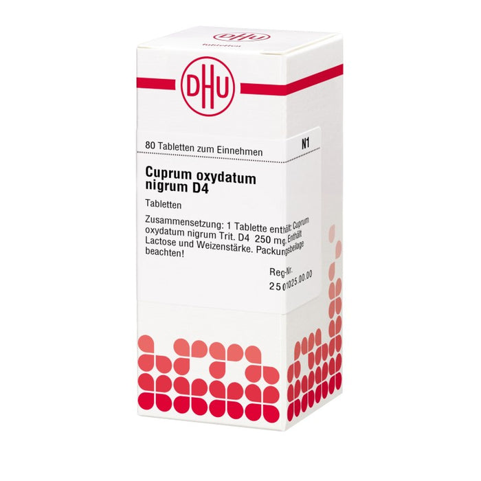 DHU Cuprum oxydatum nigrum D 4 Tabletten, 80 pcs. Tablets