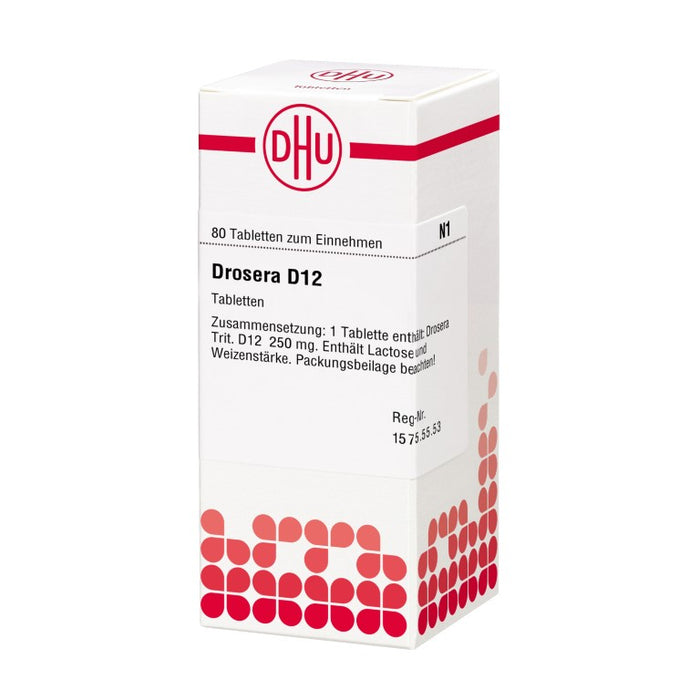 DHU Drosera D12 Tabletten, 80 pc Tablettes