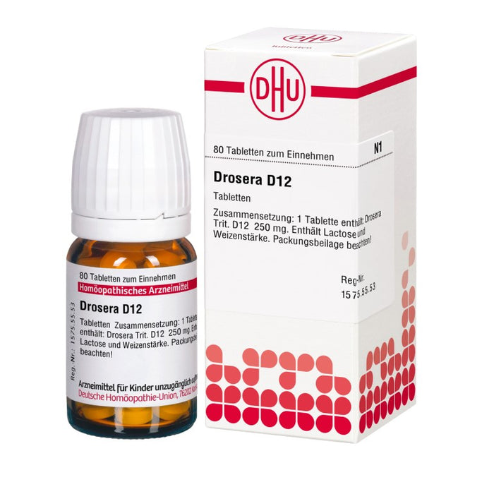 DHU Drosera D12 Tabletten, 80 pc Tablettes