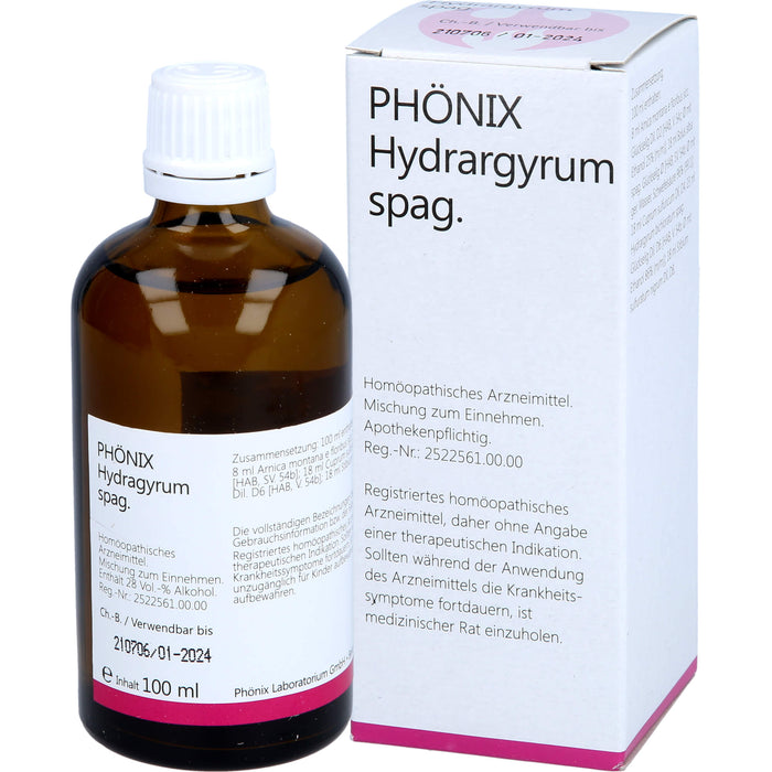 Phönix Hydrargyrum spag. Tropfen, 100 ml MIS