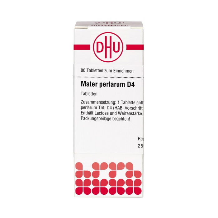 DHU Mater perlarum D4 Tabletten, 80 St. Tabletten