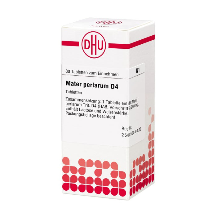 DHU Mater perlarum D4 Tabletten, 80 pc Tablettes