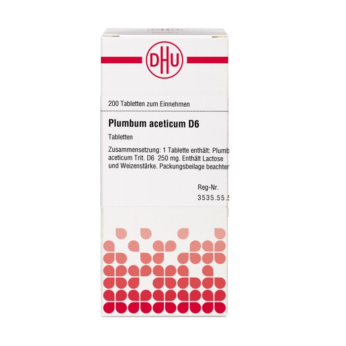 DHU Plumbum aceticum D6 Tabletten, 200 St. Tabletten