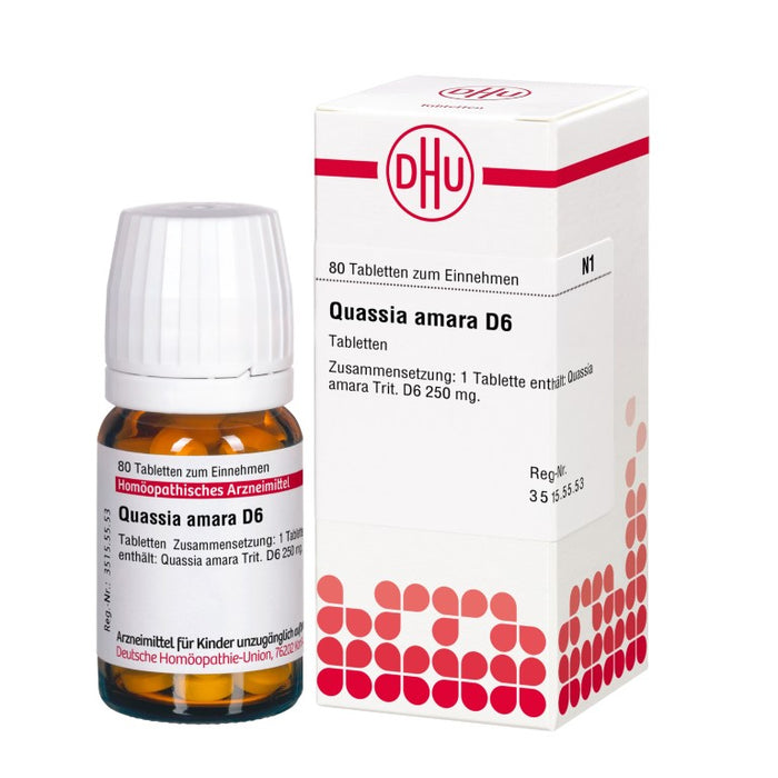 Quassia D6 DHU Tabletten, 80 St. Tabletten