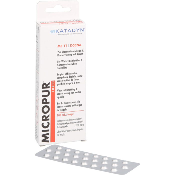 Micopur Forte MF 1T Tabletten zur Wasserdesinfektion, 100 pc Tablettes