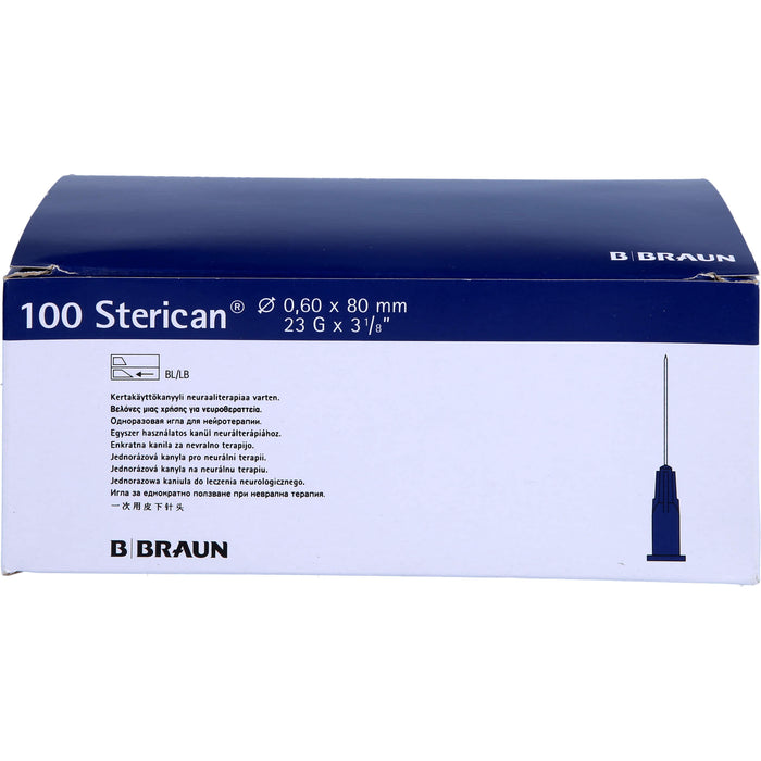 Sterican Kanülen 23Gx3 1/5 0,6x80mm, 100 St KAN