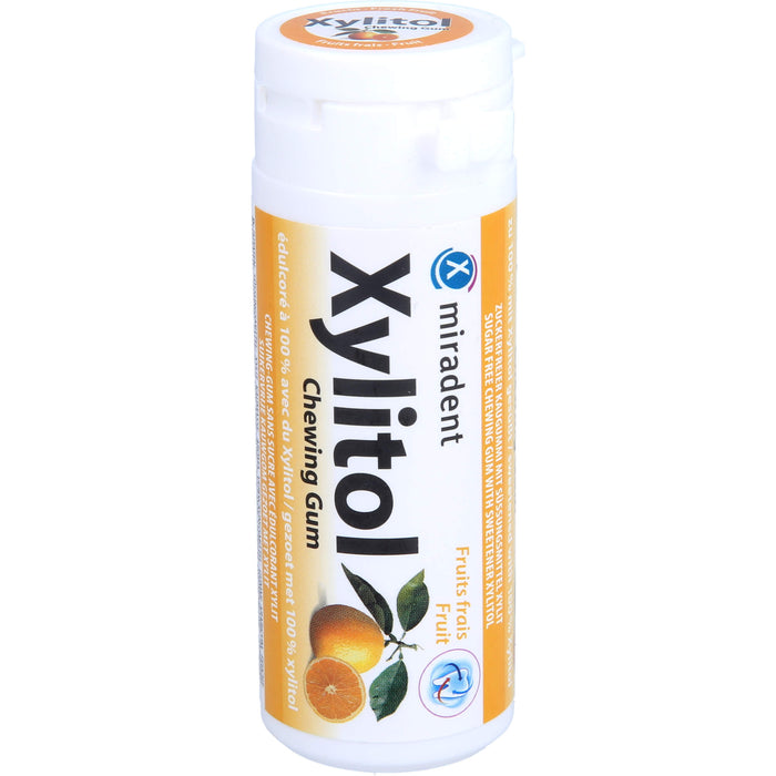 MIRADENT XYLITOL GUM FRUCHT, 30 St. Kaugummi