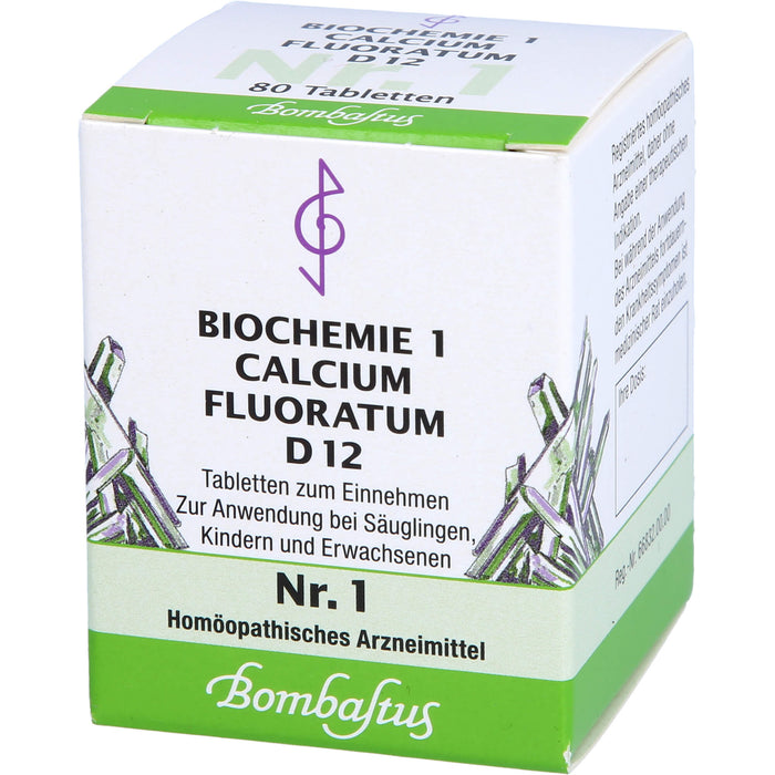 Bombastus Biochemie 1 Calcium fluoratum D 12 Tabletten, 80 pcs. Tablets