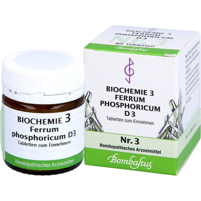 Biochemie 3 Ferrum phosphoricum Bombastus D3 Tbl., 80 St TAB