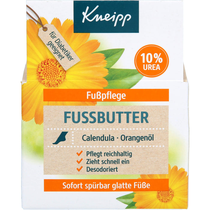 Kneipp Fussbutter Ringelblume-Rosmarin reichhaltige Pflege für trockene Füße, 100 g Cream