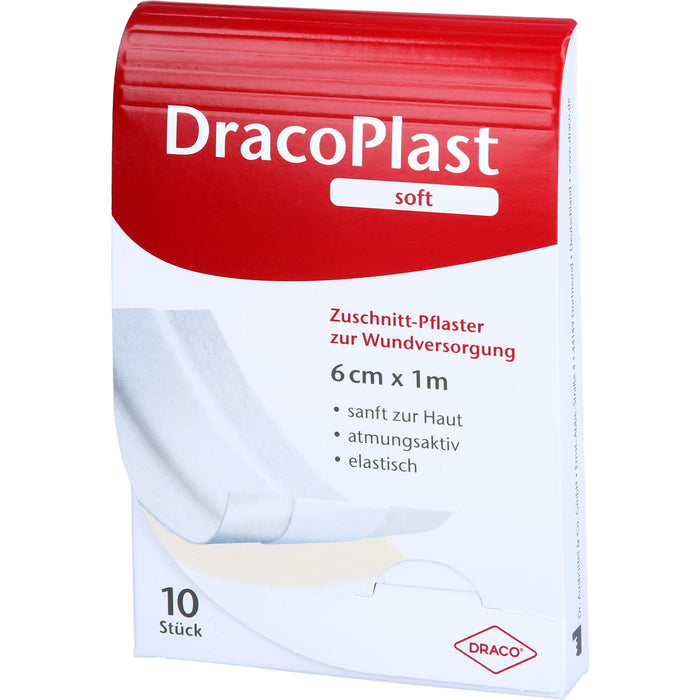 DracoPlast Soft Pflaster 1 m x 6 cm, 1 pc Pansement