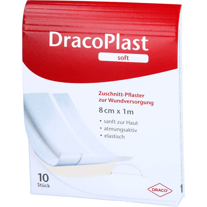 Draco Plast Soft Pflaster 1mx8cm, 1 St. Pflaster