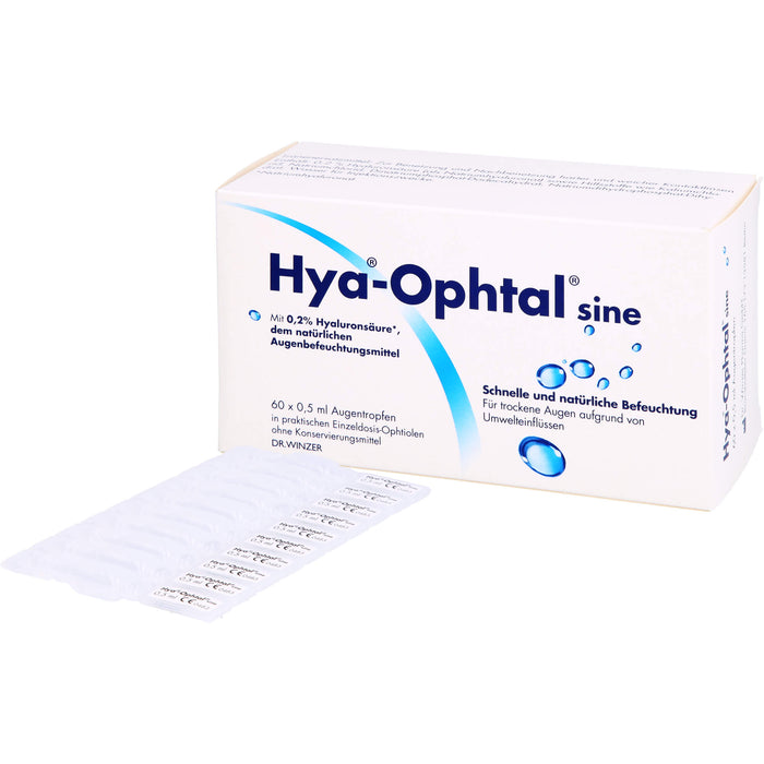 Hya-Ophtal  Lösung zur Erfrischung und Befeuchtung, 60 pc Solution