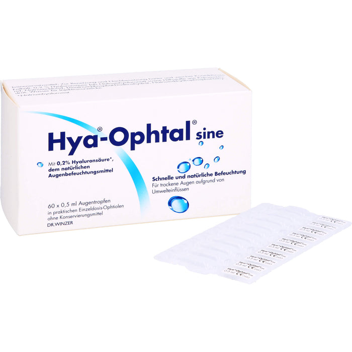 Hya-Ophtal  Lösung zur Erfrischung und Befeuchtung, 60 pc Solution